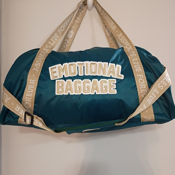 ALF, Emotional Baggage, EUC, Unisex Duffel Bag, Zipper Closure, Color Blue - Picture 5 of 9